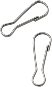 Ganchos de cordón de 100 piezas, ganchos a presión de resorte de acero inoxidable 304, clips de resorte pequeños - Imagen 1 de 12