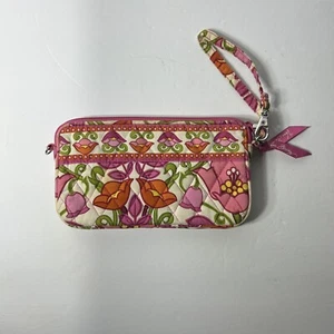 Vera Bradley Pink Petals Lili Bell Pattern Wristlet/Wallet - Picture 1 of 5
