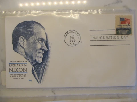 Richard Nixon Inauguration Day Covers, 1969 and 1973 Cover