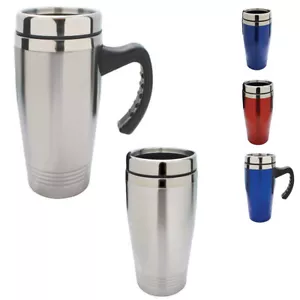 Stainless Steel 16oz Tumbler Flask with Double Wall for Car Sports Gym 16oz - Picture 1 of 11