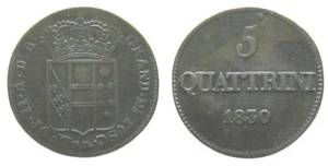 *TRIU* FIRENZE . LEOPOLDO II (1824-1859). 5 QUATTRINI 1830  in rame - Imagen 1 de 1
