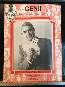 Hollands Ted Biet Genii Magicians Magazine Vintage Magic June 1982 Contents Page - Picture 1 of 6