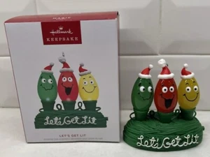 Hallmark Keepsake Ornament Lets Get Lit 2023 Lights Up Battery Powered IOB - Picture 1 of 14
