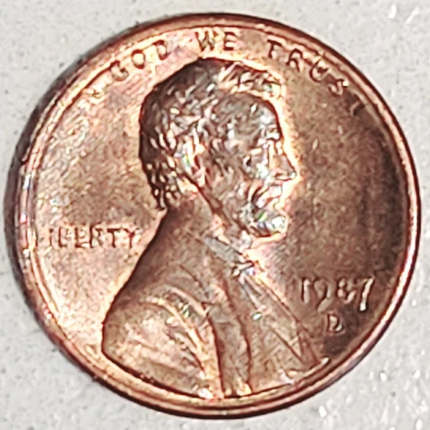 1987-D D/D/D Triple Struck Lincoln Memorial Penny Ddo Cover