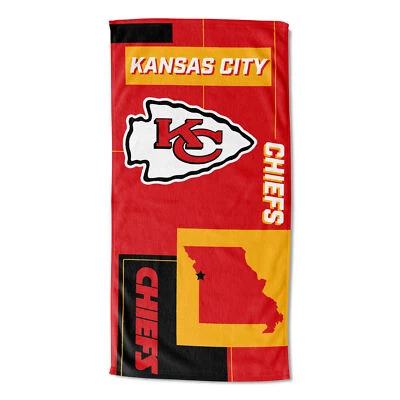 Toalla de playa Northwest NFL Kansas City Chiefs State Line Foto 1 de 3