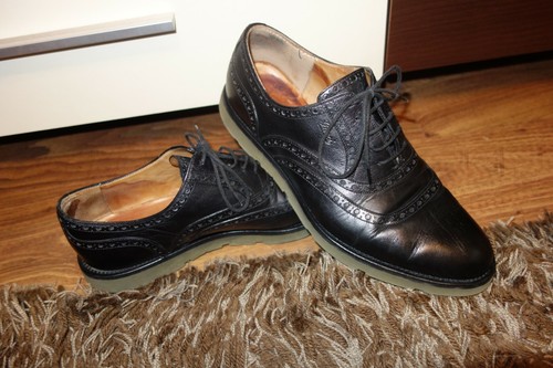 GRANDI SCARPE GUCCI BROGUES 322843 NERO UK 7 US 7 5 EU 41 BUONE CONDIZIONI
