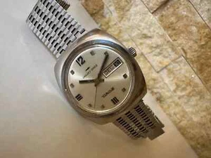 1970S VINTAGE JAQUET DROZ TIROS SUBAQUA WATCH AUTOMATIC 35MM MEN'S REF 11705 - Imagen 1 de 21