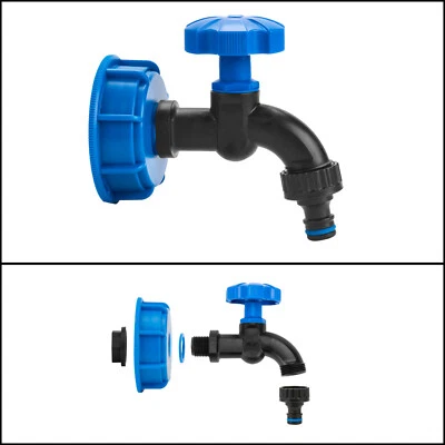 Wasserhahn Absperrhahn Auslaufhahn Kugelhahn 1/2 - 3/4 Zoll IBC Container 1000L - Bild 1 von 4