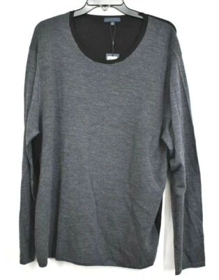 Мужской пуловер Zachary Prell Huxley свитер серый 100% шерсть цветной блок 198 долл. США 2XL - Изображение 1 из 4