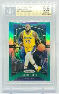 2019-20 LeBron James Green Silver Prizm #129  Lakers BGS 9.5 - Picture 1 of 5
