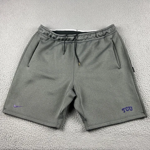 TCU Texas Christian University Shorts Mens XXL Gray Purple Logo DriFit Lounge Cover