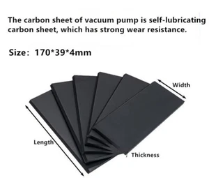 4pcs original vacuum pump carbon vanest KVT3.60/3.80 WN124-034 170*39*4mm 1set - Picture 1 of 3
