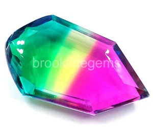 Lab Created 222.10 Ct Multicolor Ametrine Fancy Shape EGL Loose Gemstone 5JJE - Picture 1 of 6