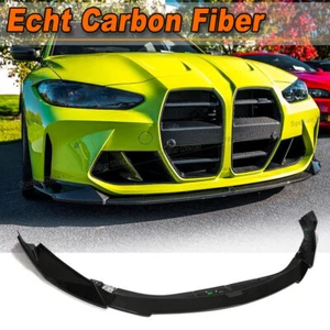 Labio delantero de carbono parachoques delantero labio del alerón se adapta a BMW G80 M3 G82 G83 M4 - Imagen 1 de 12