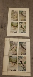 STAFFA SCOTLAND- BIRDS -OISEAUX-2 MINIATURE SHEETS PERFORED &IMPERF MNH - Picture 1 of 1