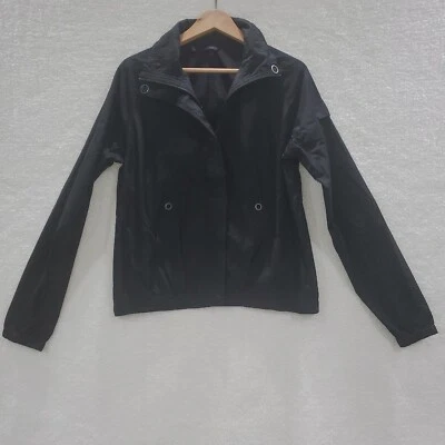 Cortavientos Hurley Para Mujer Negro Cremallera Completa Bolsillos Ligero Talla Grande Foto 1 de 4