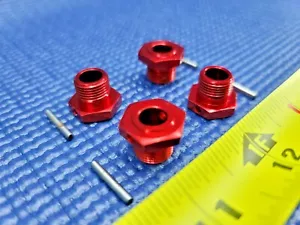 *NEU* ARRMA 17mm rot Sechskant Naben Pins Sechskant (4 Stück) Typhon unbegrenzt 310447 713009 - Bild 1 von 3