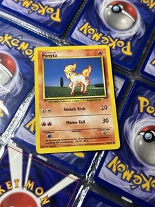 Ponyta 60/102 Pokemon Card Vintage Unlimited Base Set Mint - Picture 1 of 4