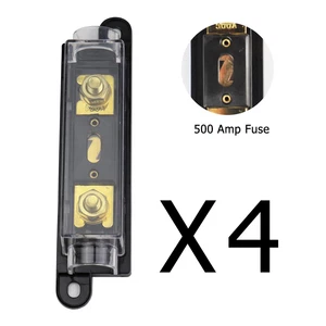 4pcs 0 4 8 Gauge ANL Fuse Holder 500A Distribution Block For Circuit Protection - Picture 1 of 12