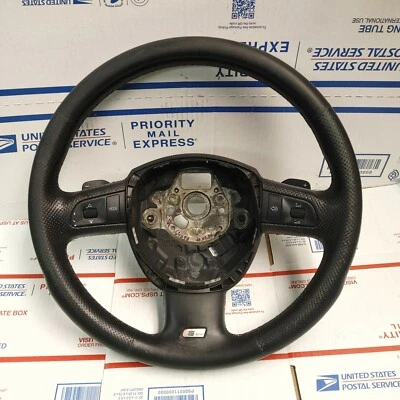 2006 2007 2008 Audi S4 B7 руль 4F0124A OEM 3 спицы с подрулевыми переключателями - Изображение 1 из 4