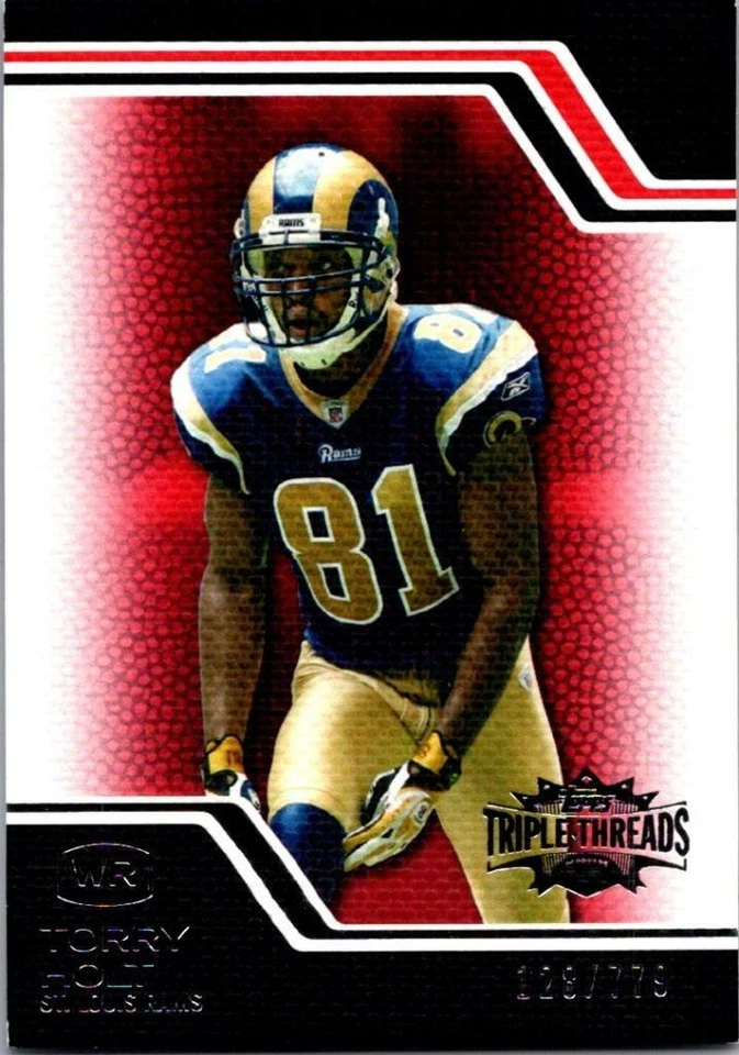 TORRY HOLT 2008 TRIPLE THREADS RED #64 128/779 ($0.75 MAX SHIP)# - Image 1 of 1
