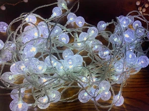 string lights fairy lights bubbled globe ball mains plug fairy long indoor light - Picture 1 of 5