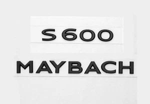 Pegatina negra brillante S600 Maybach número letras maletero insignia emblemas para Benz - Imagen 1 de 4