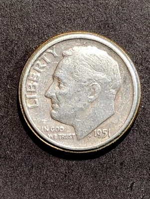 1951 Roosevelt/Lincoln Conjoined Coin Novelty - Image 1 of 4