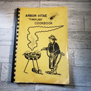 Arbor Vitae Volunteer Fire Department Cookbook Fireflies 1976 Ladies Auxiliary - Picture 1 of 7