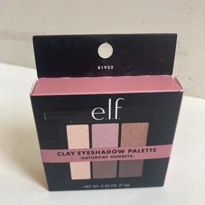 e.l.f. Clay Eyeshadow Palette Saturday Sunsets Mirror Included Discontinued RARE - Image 1 of 4