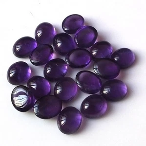 Cabujón ovalado amatista púrpura natural de 3x5 mm a 13x18 mm piedras preciosas sueltas - Imagen 1 de 4