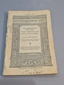 1894 #68 The Deserted Village The Traveller Riverside Literature Serie - Picture 1 of 4
