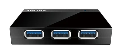 * D-Link DUB-1340/E 4-Port USB 3.0 Hub, 4x USB Typ A, SuperSpeed bis 5 Gbit/s, a - Immagine 1 di 2