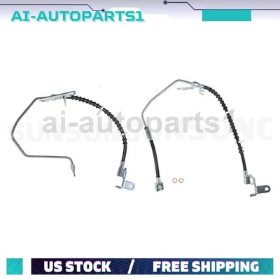 2pcs Rear Left & Right Brake Hydraulic Hose For 2003 Chrysler Town & Country FWD - Image 1 of 4