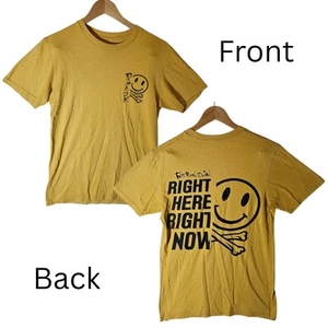 Townsend Music Fatboy Slim Ochre 'Right Here Right Now Smiley' Band T Shirt Sz S - Picture 1 of 8