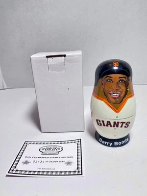 Muñeca rusa de anidación Barry Bonds Babooshkah de los gigantes de San Francisco SF 2003 - ¡NUEVA EN CAJA! Foto 1 de 4