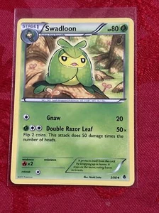 Pokémon Trading Card - Emerging Powers: Swadloon 5/98 Pull to Sleeve - Picture 1 of 7