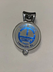 Titan Homes Advertising Nail Clippers Round Louisville Kentucky USA Vintage - Picture 1 of 6