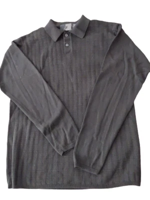 Camisa polo informal negra de manga larga para hombre J. Ferrar talla S pequeña 100 % algodón Foto 1 de 4