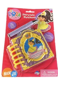 Dora The Explorer Fairytale Notebook Dry Erase Jumbo Crayon W/ Bookmarks NIP NEW - Picture 1 of 15