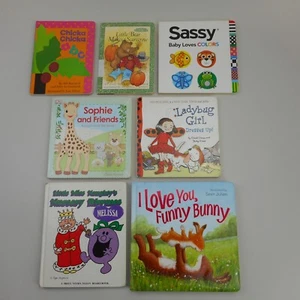 Lot of 7 Children's Board Books: ABC, Touch & Feel, Colors, Rhymes & Stories - Picture 1 of 7