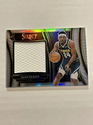 2023-24 SELECT JALEN PICKETT ROOKIE JUMBO JERSEY RELIC SILVER PRIZM NUGGETS SP - Image 1 of 2