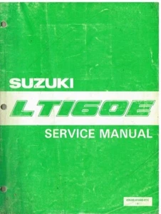 SUZUKI LT160E ATV QUAD BIKE ORIGINAL 1988 FACTORY SERVICE MANUAL - Picture 1 of 1