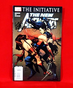 THE NEW AVENGERS #31 ELEKTRA, IRON FIST SIGNED BY ARTIST LEINIL FRANCIS YU - Picture 1 of 5