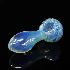 Pipa de vidrio para fumar vórtice azul ahumado que cambia de color 3,5 pulgadas hecha a mano - vendedor de EE. UU. - Imagen 1 de 4