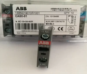 1PC NEW ABB Contactor auxiliary contact CA5X-01 - Picture 1 of 2