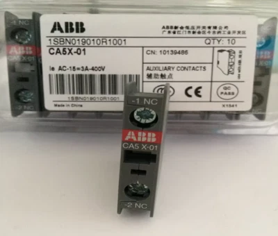 1PC NEW ABB Contactor auxiliary contact CA5X-01 - Image 1 of 2