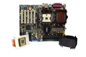 Asus PC DL Deluxe Dual Socket 604 Motherboard w/ CPU & Memory (Untested) - Zdjęcie 1 z 11