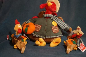 Animated GUND Stuffing Plush Turkey Stuffed Animal Thanksgiving Turkey Decor - Picture 1 of 11