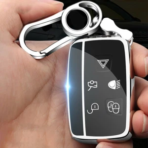 Soft TPU Car Key Case Fob Shell Cover  Frame Case For Land Rover RANGE ROVER - Imagen 1 de 23